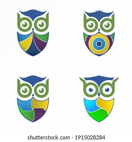 Letter or word BB in Owl face image graphic icon logo design abstract concept vector stock. Can be used as a symbol related to animal or animal