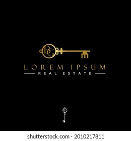 Letra material vectorial logotipo libre BG. Concepto clave de diseño abstracto. Se puede utilizar como símbolo relacionado con la propiedad.