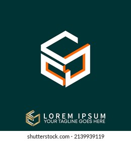 letter or word CS or SC font in 3D hexagon image graphic icon logo design abstract concept vector stock. Can be used as a symbol related to initial or monogram