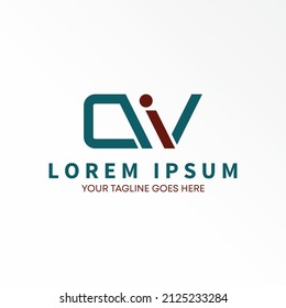 Letter or word CWI like chart image graphic icon logo design abstract concept vector stock. Can be used as a symbol related to initial or trading