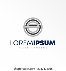 Letter or word ESE line font in circle image graphic icon logo design abstract concept vector stock. Can be used as a symbol related to initial or monogram.