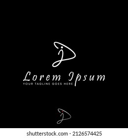 Letter or word JD or DJ script font image graphic icon logo design abstract concept vector stock. Can be used as a symbol related to initial or icon