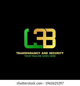 Letter or word L3B font in connection image graphic icon logo design abstract concept vector stock. Can be used as a symbol related to initial or monogram
