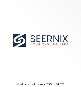 Letter or word S font in flip block  Square image graphic icon logo design abstract concept vector stock. Can be used as a symbol related to initial.