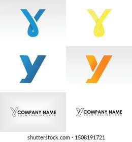 Letter or word Y font image graphic icon logo design abstract concept vector stock. Can be used as a symbol related to initial or monogram