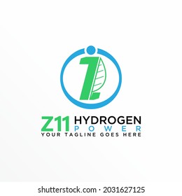 Letter or word Z or number 1 font with Leaf and power image graphic icon logo design abstract concept vector stock. Can be used as a symbol related to Nature or initial.
