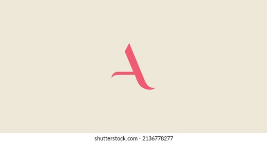letter A wordmark logo concept suitable for any business.