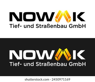 Letter A wordmark nowak industrial company logo design.