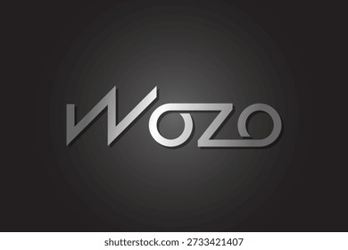 letter WOZO logo monogram unique