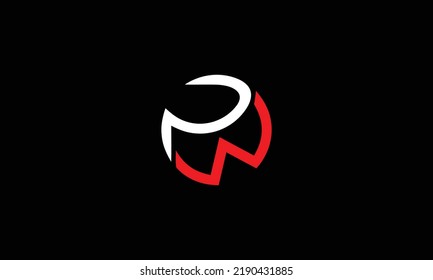  Letter WP, PW Logo Design , Minimal WP Monogram in Editable Vector Format 