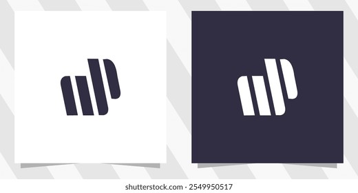 Letra WP PW Diseño de Logo