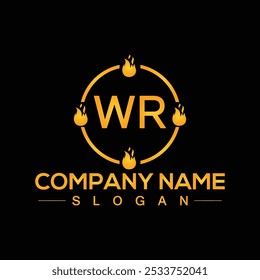 Letter WR logo design template for your company