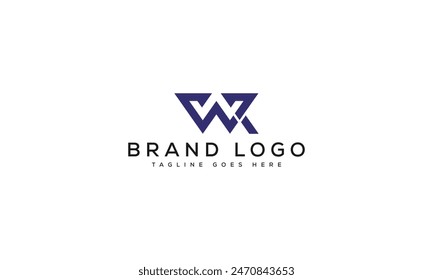 letter WR logo design vector template design for brand