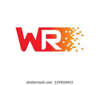 Letter Wr Template Design Vector Emblem Stock Vector (Royalty Free ...