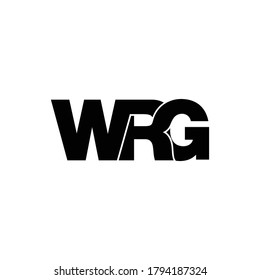 Letter WRG simple monogram logo design