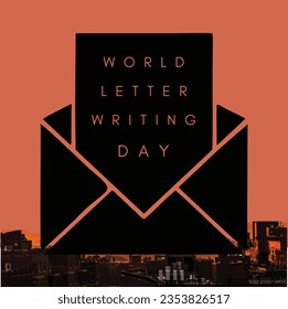 Vector del día de la escritura de cartas. Ilustración del Día Mundial de la Escritura de Cartas. ilustración vectorial.