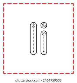 letter I for writing practice. Alphabet tracing is good for practicing children writing letters.
