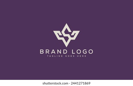 letter WS logo design vector template design for brand.