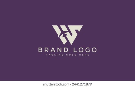 Diseño de la plantilla del vector del diseño del logotipo de la letra WS para la marca.