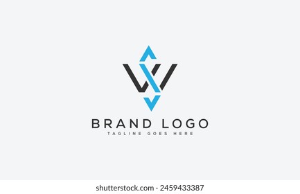 letter WS logo design vector template design for brand