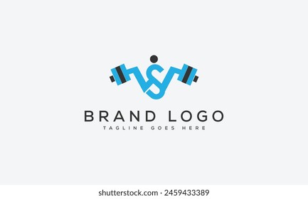 letra WS diseño de logotipo diseño de Plantilla de Vector para marca