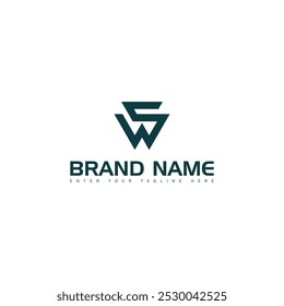 Letter WS or SW monogram logo for professional company
