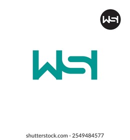 Letter WSI Logo Negative Space