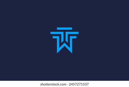 letra wt logo icono diseño Vector diseño Plantilla inspiración