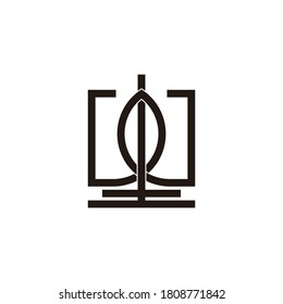 letter wt simple linked geometric line design symbol vector