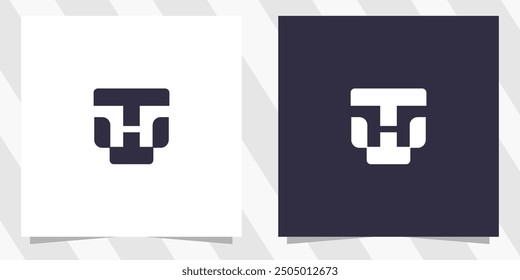 letter wt tw logo design vector