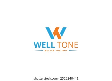 Letter Wt or tw logo design