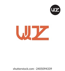 Diseño de logotipo de monograma WUZ