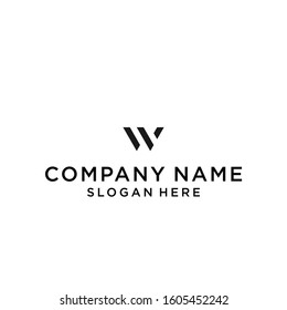 letter wv logo design vector illustration template