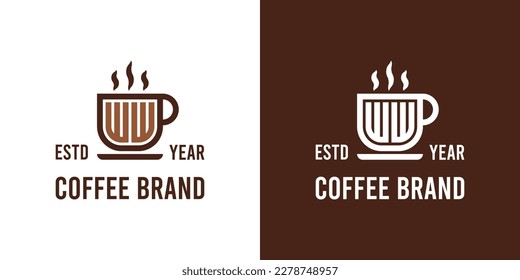 Letter WW Coffee Logo, suitable for any business related to Coffee, Tea, or Other with WW initials.