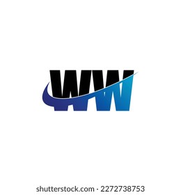 Letter Wsimple logo-Design-Vektorgrafik