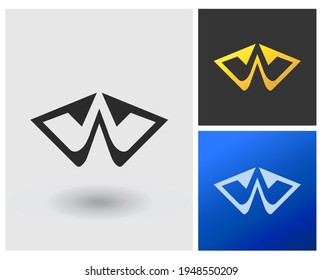 carta logotipo WW WA, creativo gradiente moderno símbolo de empresa con concepto de aplicaciones.