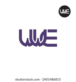 Diseño de logotipo de monograma WWE