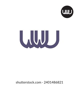 Letter WWU Monogram Logo Design