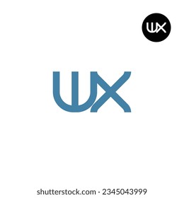 Letter WX Monogram Logo Design