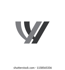 letter wy abstract logo vector