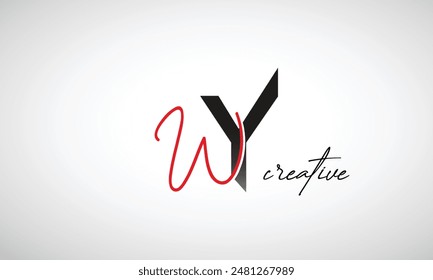 Letter WY Creative Clean Logo Design