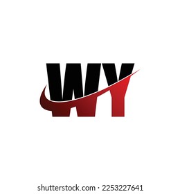 Letter WY einfaches Logo-Design, Vektorgrafik