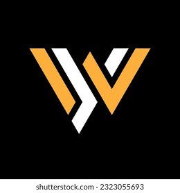 Letter WY or YW creative monogram logo