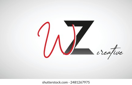 Letter WZ Creative Clean Logo Design