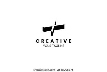 Carta X modelo de design de logotipo 3D para sua empresa