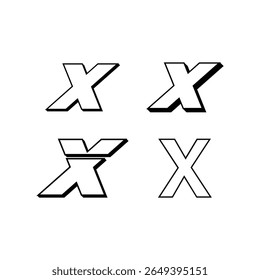 Letter X 3d Logo Stock Illustrations, Royalty-Free Vector Graphics.