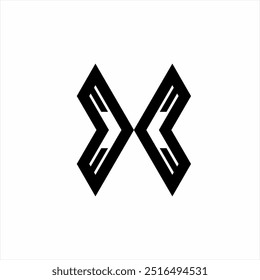 Letter X abstract logo design.