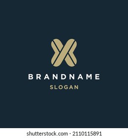 Letter x abstraktes Logo Symbol, Vektorgrafik-Vorlage