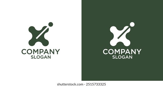 letter x abstract monogram logo vector design