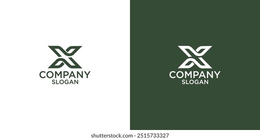 letter x abstract monogram logo vector design